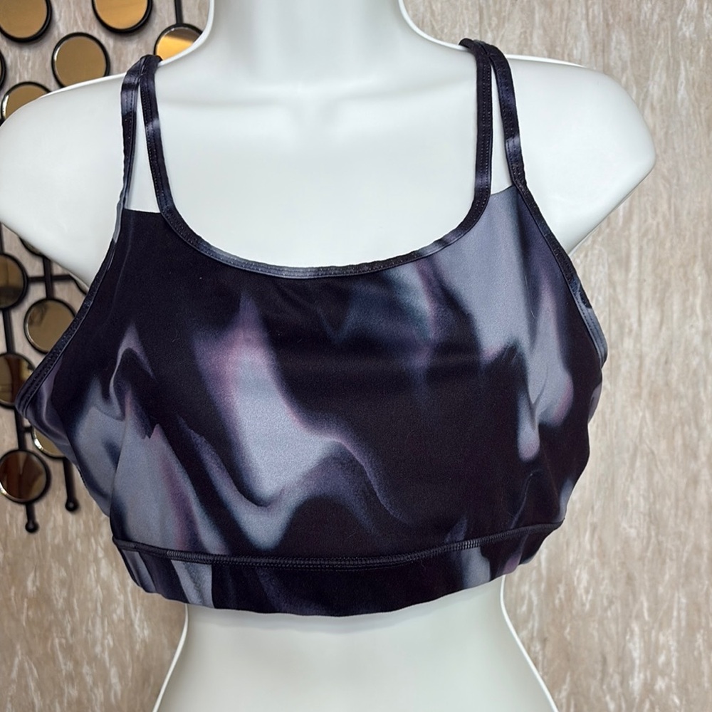 GAIAM Black and Gray Sports Bra